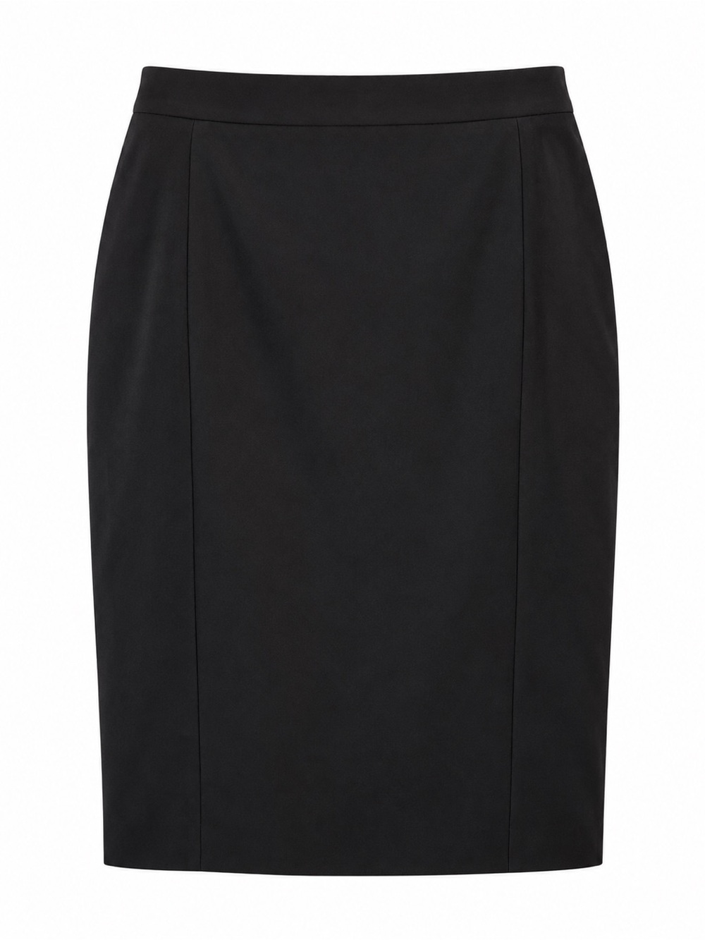Lafayette 148 New York Black Lined Pencil Skirt Size 12 Career Quiet Luxe - Picture 3 of 4